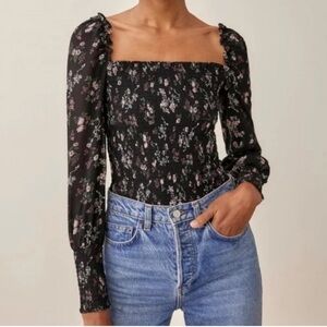 Reformation Pinto top in Jolene floral L